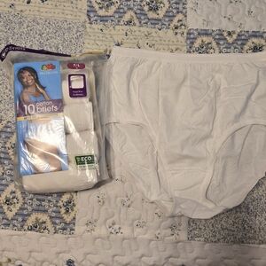 Fruit of the Loom White Cotton Briefs
